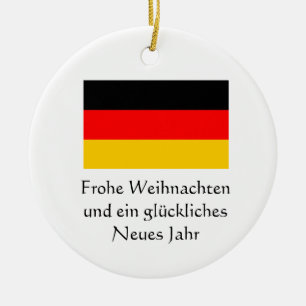 Joyeux Noël & Bonne Année Ornement Allemand