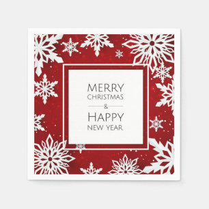 Joyeux Noël/Bonne Année Serviette en papier pour c