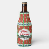 Joyeux Noël Bouteille joyeuse glacière (Bottle Devant)