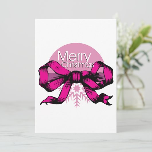 Joyeux Noël Bow Invitations (Debout devant)