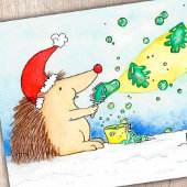 Joyeux Noël Bubbles carte postale de Nicole Janes