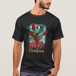 Joyeux Noël Buffalo Occidental Plaid Cactus Sweat