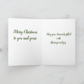 Joyeux Noël Cactus carte de voeux (Intérieur)