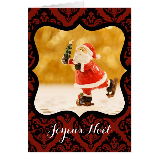 Joyeux Noel Cadre decoratif Photo Carte de Voeux (Devant)