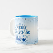 Joyeux Noël Café Fête Thé Mug (Devant gauche)