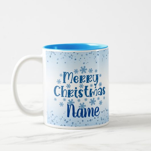 Joyeux Noël Café Fête Thé Mug (Gauche)