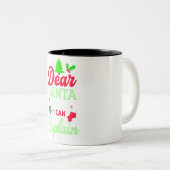 Joyeux noël café Mug à deux tons (Devant droit)