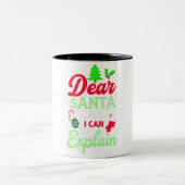Joyeux noël café Mug à deux tons (Centre)