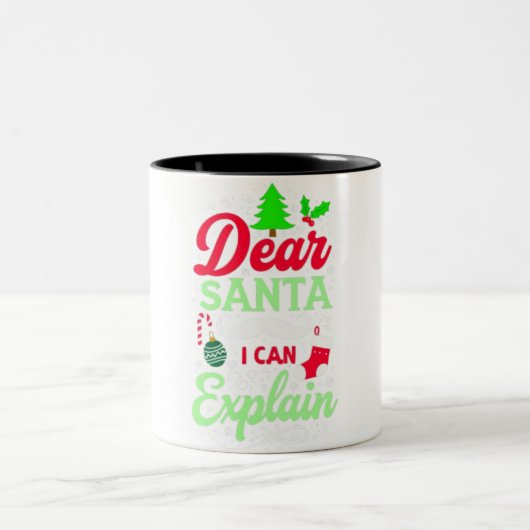 Joyeux noël café Mug à deux tons (Centre)