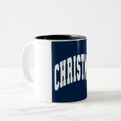Joyeux noël café Mug à deux tons (Devant gauche)