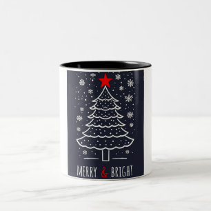 Joyeux noël café Mug à deux tons