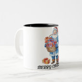 Joyeux noël café Mug à deux tons (Devant gauche)