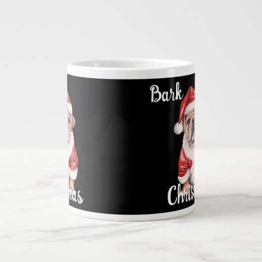 Joyeux Noël Café Mugs Chiens de Noël (Devant)