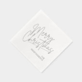 Joyeux Noël Calligraphie Argent (Droite)