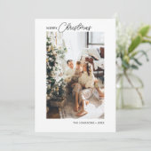 Joyeux Noël Calligraphie Carte de vacances (Debout devant)