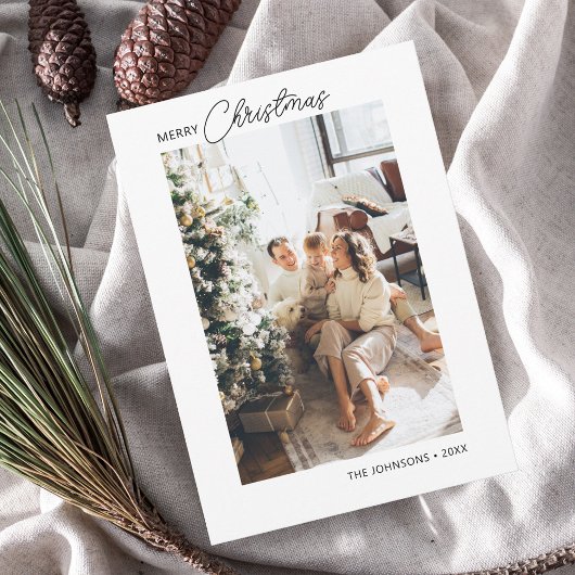 Joyeux Noël Calligraphie Carte de vacances