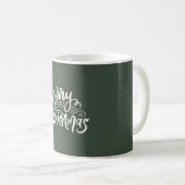 Joyeux Noël Calligraphy Mug (Devant droit)