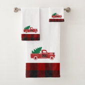 Joyeux Noël camionnette et arbre (En situation)