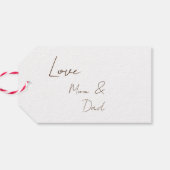 Joyeux Noël cardinal étiquette cadeau cardinal (Dos Horizontal)