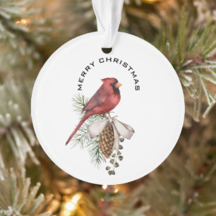 Joyeux Noël Cardinal & Pine Cone Noël
