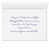 Joyeux Noël. Cardinal Rouge Carte de vacances pers (Intérieur Horizontal (Bas))