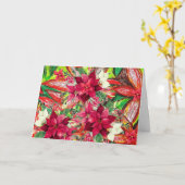 Joyeux Noël! Carte (Fleur jaune)