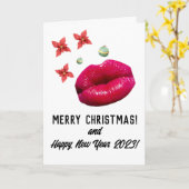 Joyeux Noël! Carte (Fleur jaune)