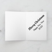Joyeux Noël! Carte (Intérieur)