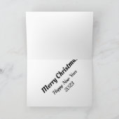 Joyeux Noël! Carte (Intérieur)