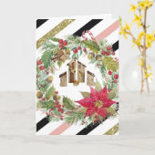 Joyeux Noël! Carte (Fleur jaune)