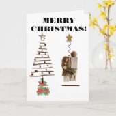 Joyeux Noël! Carte (Fleur jaune)
