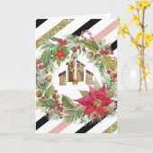 Joyeux Noël! Carte (Fleur jaune)