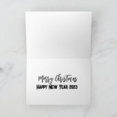 Joyeux Noël! Carte (Intérieur)