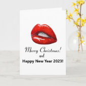 Joyeux Noël! Carte (Fleur jaune)