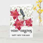 Joyeux Noël! Carte (Fleur jaune)