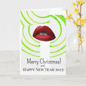 Joyeux Noël! Carte (Fleur jaune)