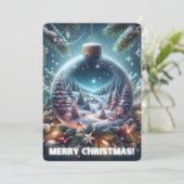 Joyeux Noël carte Bauble (Debout devant)