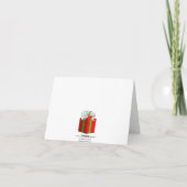 Joyeux Noël Carte boîte cadeau chat (Dos)