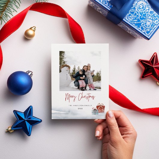 Joyeux Noël Carte cadeau d'hiver