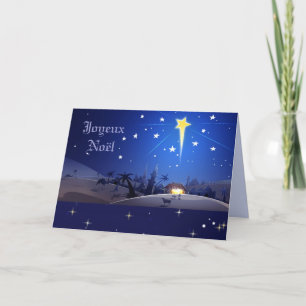 Joyeux Noël. Carte Christmas à French
