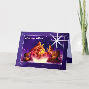Joyeux Noël. Carte Christmas à French