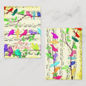 Joyeux Noël Carte Colorful Musical Birds Chanson (Devant / Derrière)