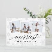 Joyeux Noël | Carte de collage photo de vacances (Debout devant)