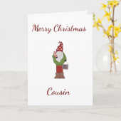 JOYEUX NOËL CARTE DE **COUSIN** (Fleur jaune)