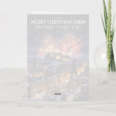 Joyeux Noël Carte de l'Écosse Historique (Dos)