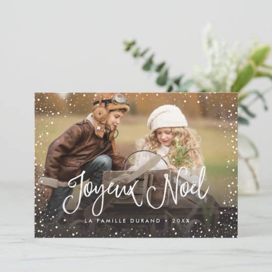 Joyeux Noël | Carte de Noël (Debout devant)