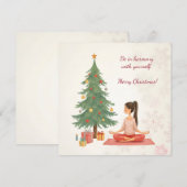 Joyeux Noël ! Carte de Noël.  (Devant / Derrière)