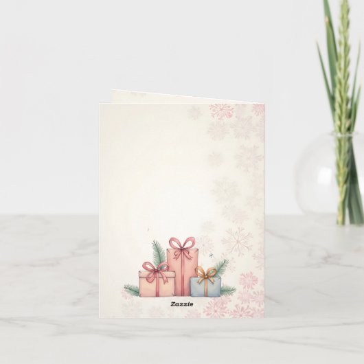 Joyeux Noël! Carte de Noël. Bonbons de Noël (Dos)