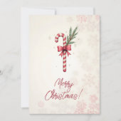 Joyeux Noël! Carte de Noël. Bonbons de Noël (Devant)