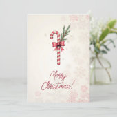 Joyeux Noël! Carte de Noël. Bonbons de Noël (Debout devant)